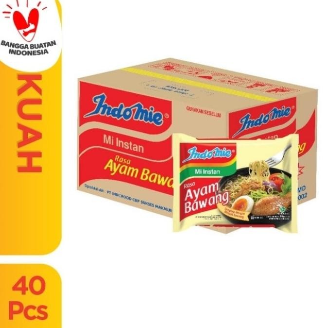 

INDOMIE AYAM BAWANG 1 DUS 40 PCS INDOMI MIE INSTAN ORIGINAL