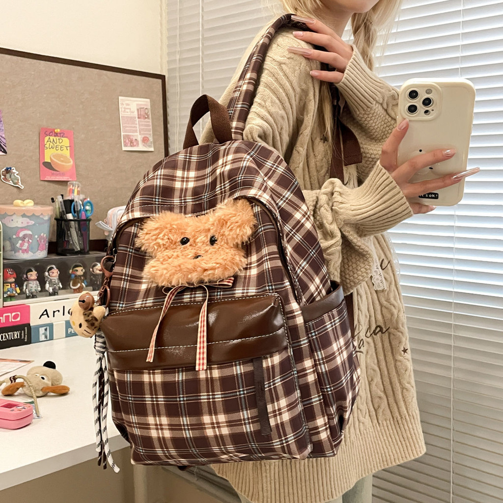 Tas Wanita Retro Gaya Jepang/Ransel/Kapasitas Besar/Tass Wanita