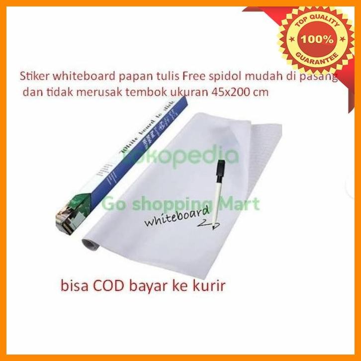 

[GSM] GSM Stiker whiteboard papan tulis Free spidol mudah di pasang