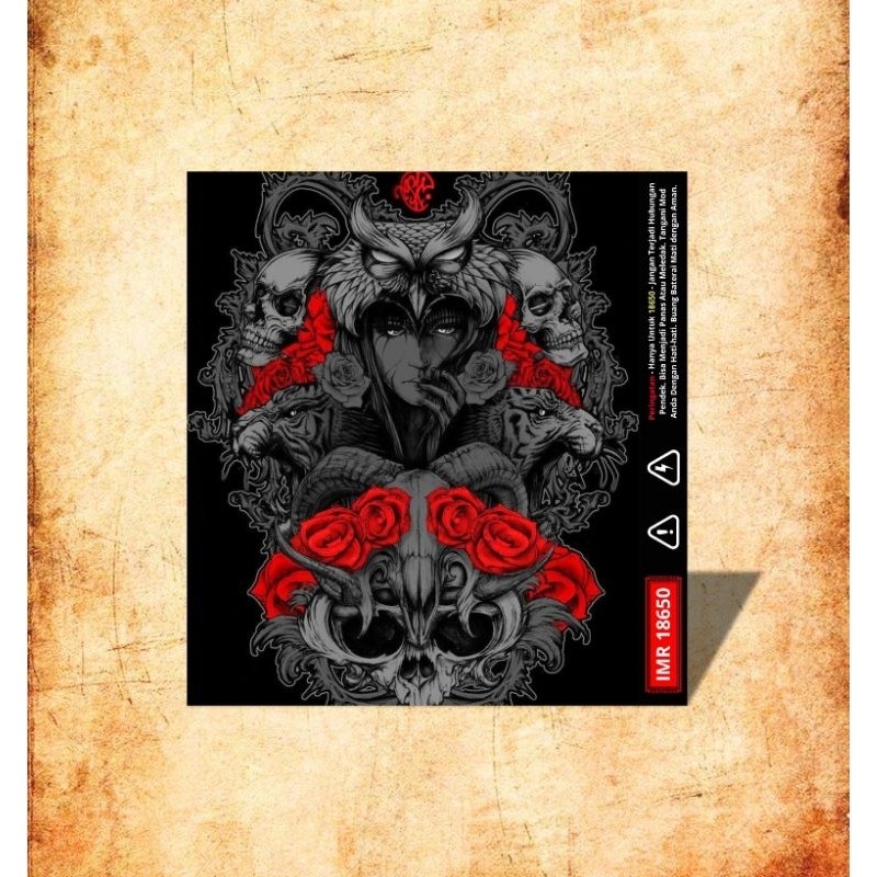 

Terlaris Ambitionstore Stiker Wrap Baterai 18650 Ambition V17 Series Pelindung Dan Penghias Untuk Segala Merek Garskin Custom Case Laminasi Tebal COD