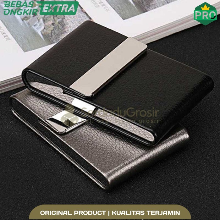 TERBARU FOCUS Kotak Bungkus Rokok Elegan Leather Cigarette Case - B6509 ORI