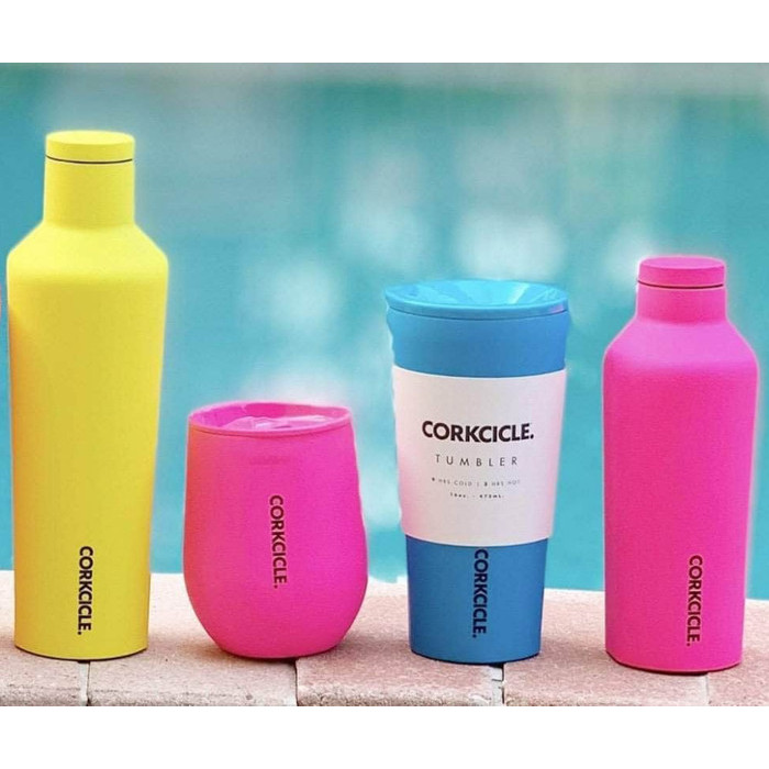 TUMBLER CORKCICLE CANTEEN 9 OZ / 270 ML NEON PINK