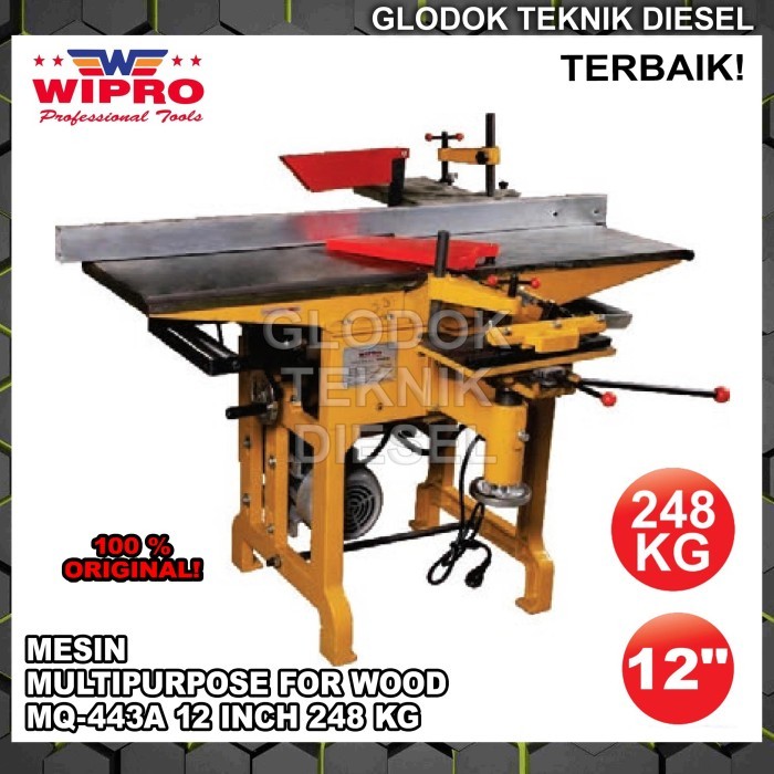 Wipro Planer Kayu Multifungsi Multipurpose for Wood MQ 443 A 12 INCH