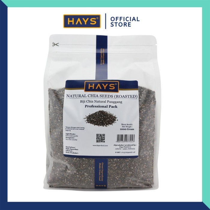 

HAYS - Natural Chia Seed (Roasted) 1 KG / Biji Chia Panggang
