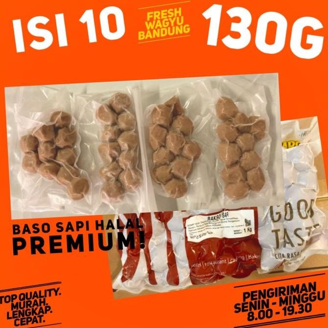 

New Bernardi Horeca Pack Bakso Sapi Besar Repack Isi 77 / 10 Premium Halal