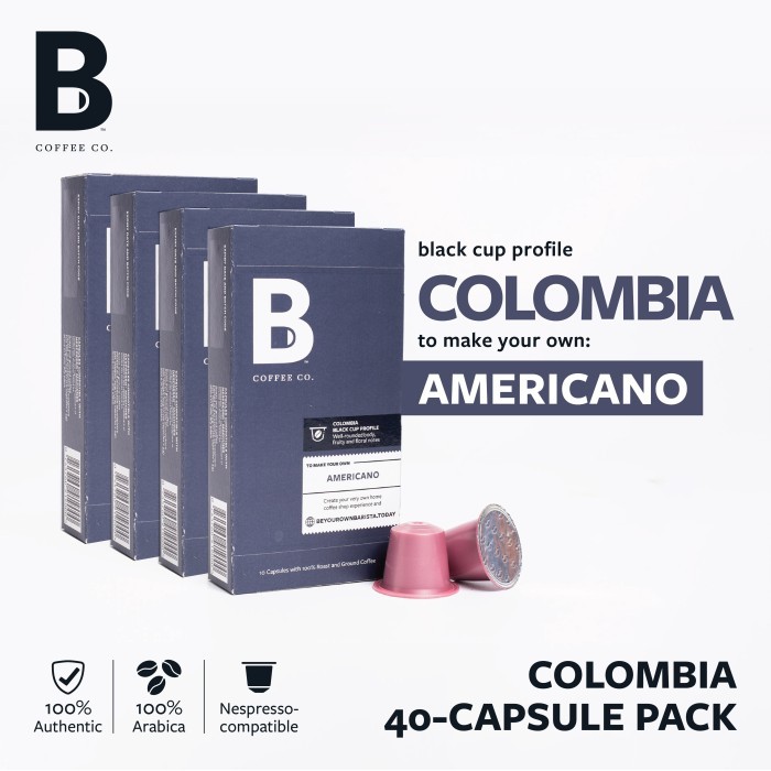 

B Coffee Co. 4 Packs Of Nespresso Compatible Coffee Capsules