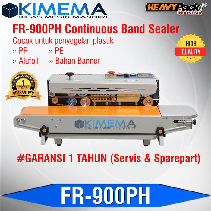 HEAVYPACK FR-900PH CONTINOUS BAND SEALER FR-900 PH MESIN SEGEL KEMASAN