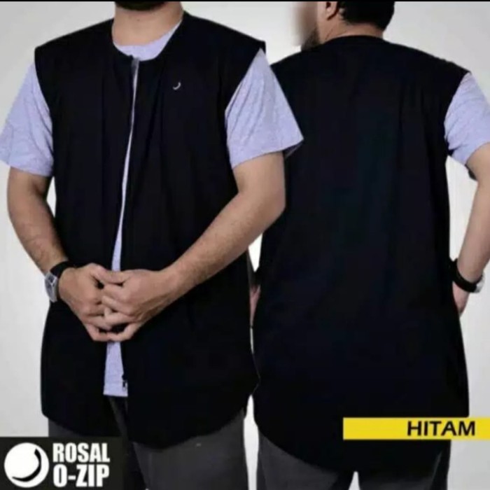 ROMPI SHOLAT PRIA ROSAL BAHAN KAOS BABY TERRY HITAM ABU BIRU DONGKER