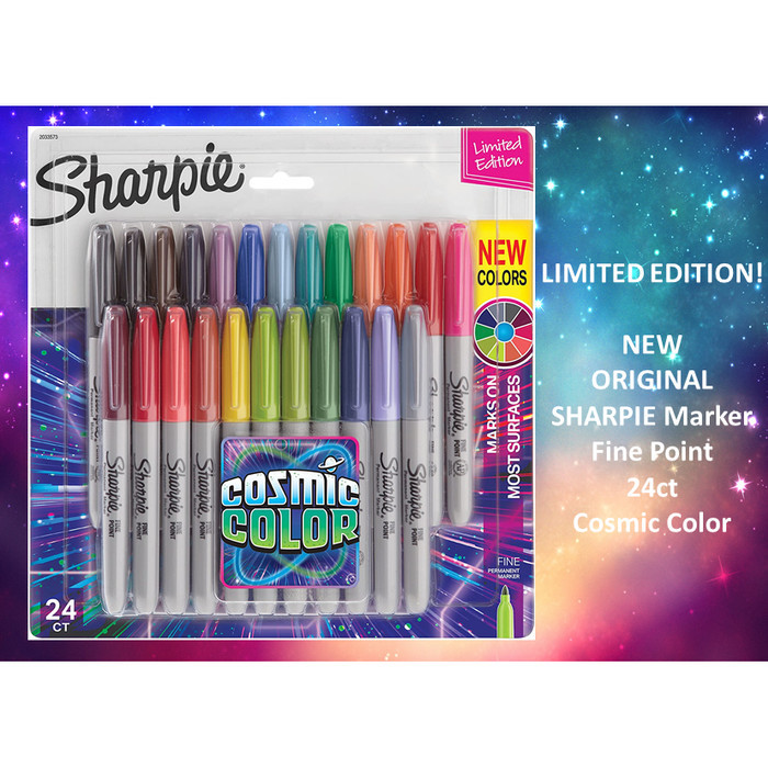 

Sharpie Markers 24 Cosmic Colors Fine Point LIMITED EDITION! NEW