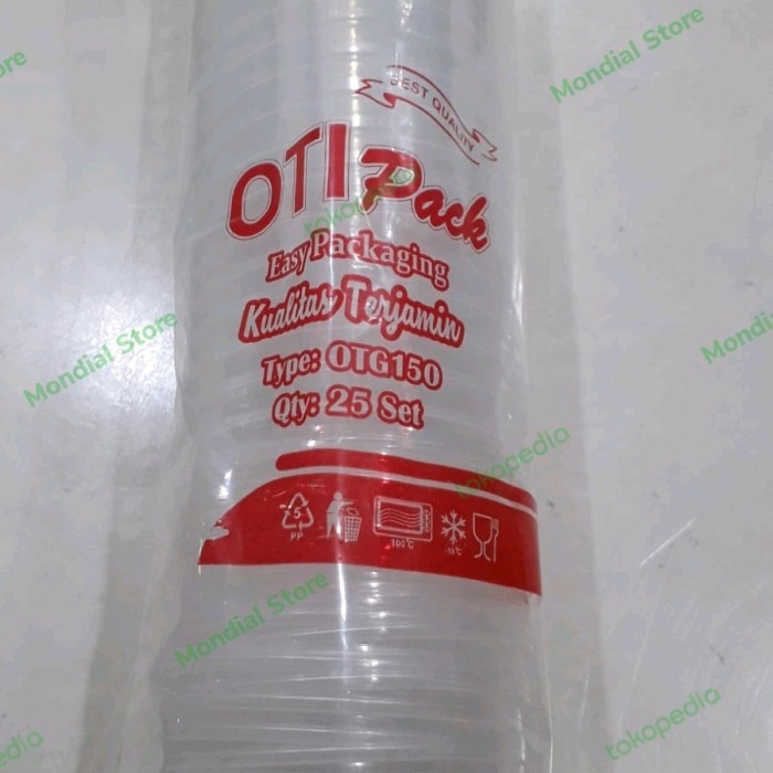 Gelas Puding Plastik Cup Dan Tutup