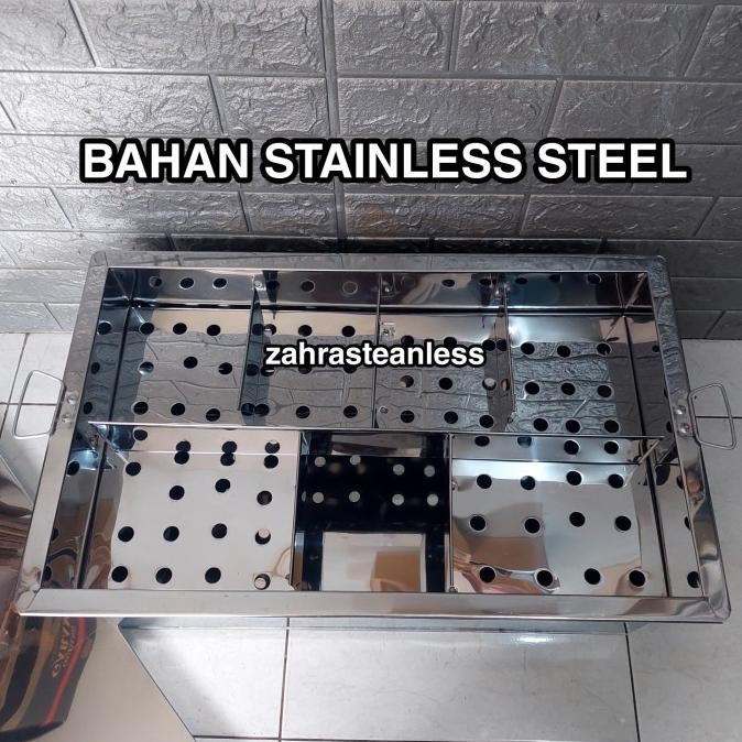 

New Dandang Pentol Bakso Stainless Sekat/ Panci Mie Ayam Siomay 60X35X20
