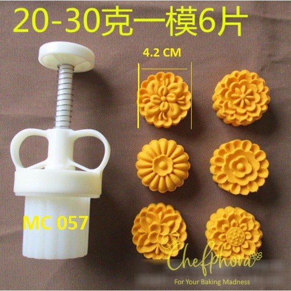 

TERMURAH CETAKAN KUE BULAN MOONCAKE PLUNGER NASTAR COOKIES 20-35GR 6MOTIF M57