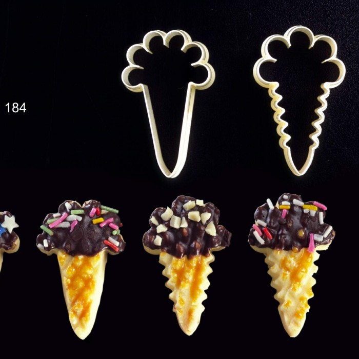 

BEST 2PCS CETAKAN KUE KERING COOKIES BENTUK ES KRIM ICE CREAM