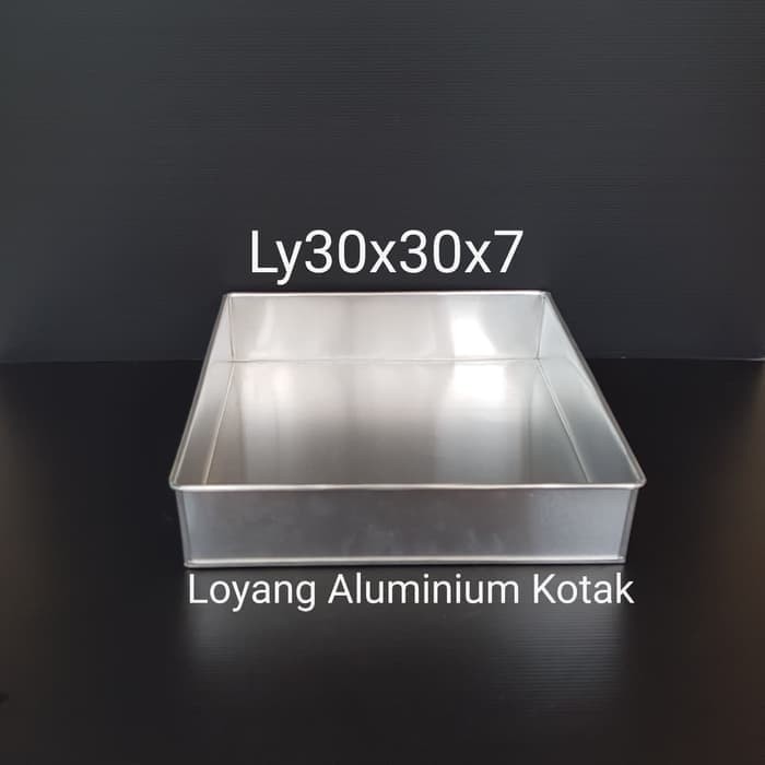 

BEST LOYANG / CETAKAN KUE ALUMUNIUM KOTAK UK 30 - LY30X30X7