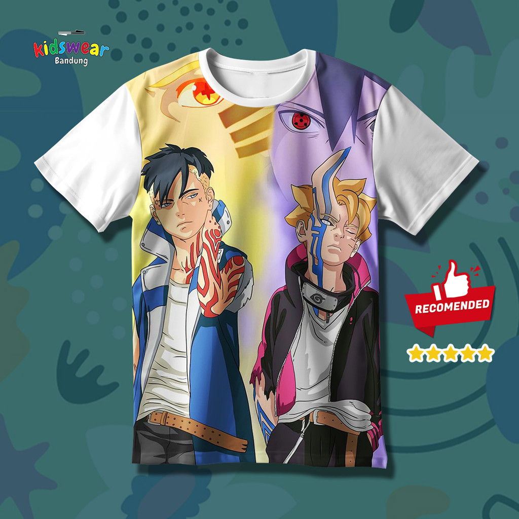 Kaos Anak ANIME BORUTO Baju Anak ANIME BORUTO 3D Printing Untuk Umur 1-12 Tahun G10