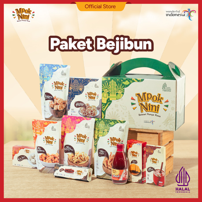 

Paket Bejibun Oleh-Oleh Khas Bekasi Box Premium Mpok Nini