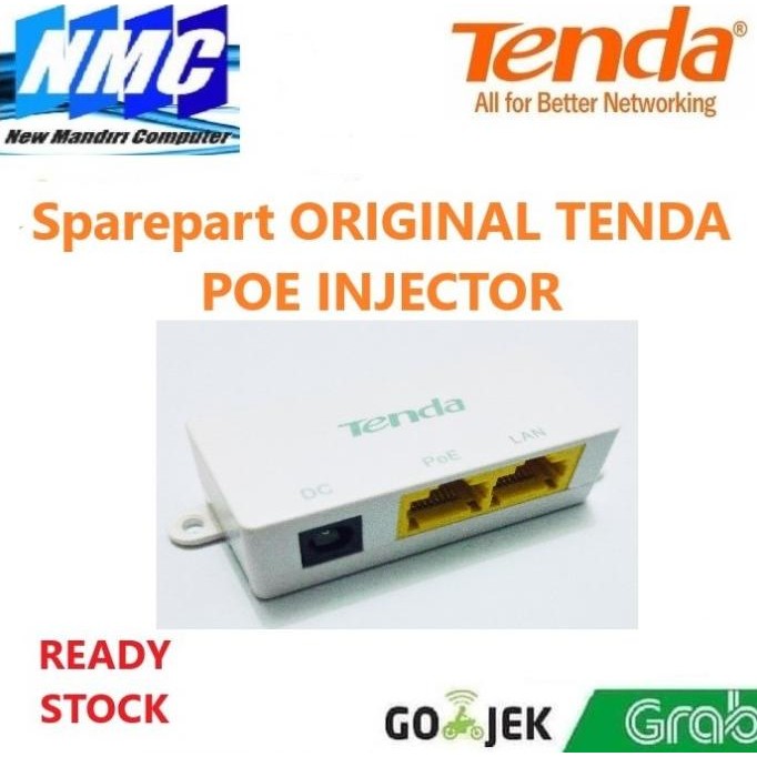 Sale Poe Injector Tenda Poe Splitter Power Over Ethernet ( Oem Tenda )