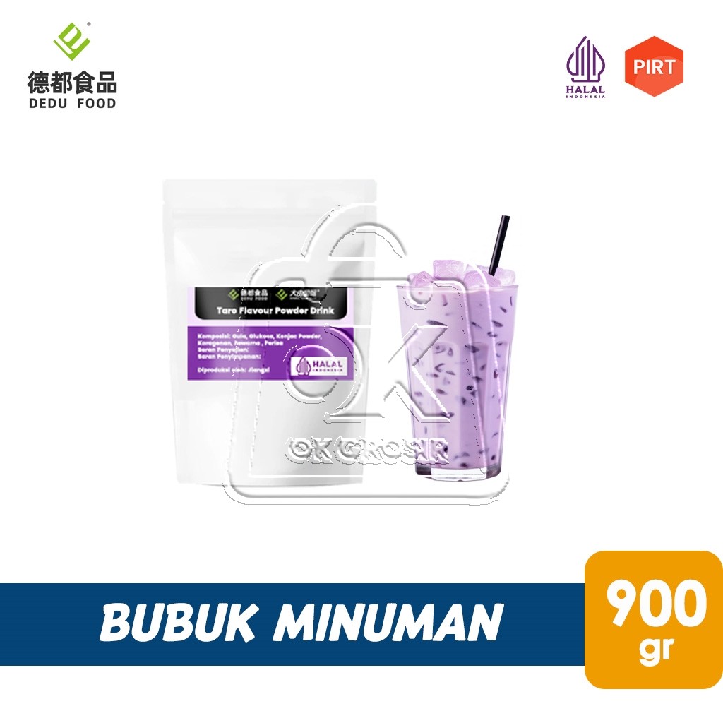 

Taro Powder Drink DeduFood Bubuk Minuman Rasa Taro (Pouch 900g)