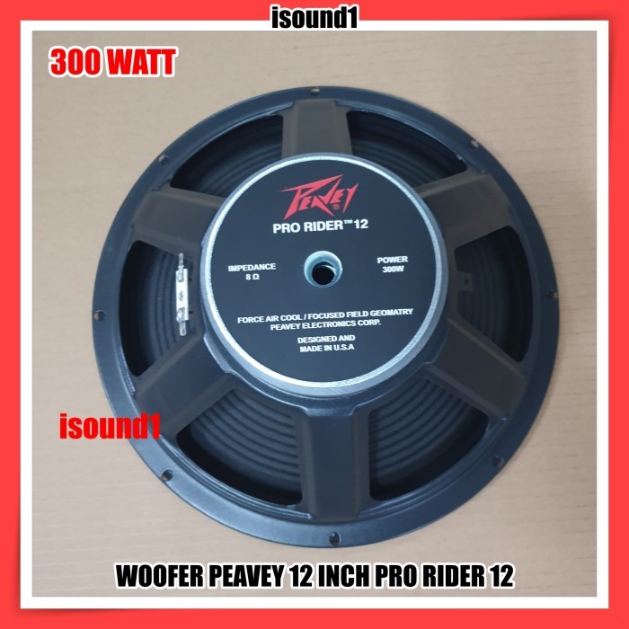 Speaker Woofer Peavey 12 Inch Pro Rider 12 Dan Pro Rider 1202 300 Watt Fullrange