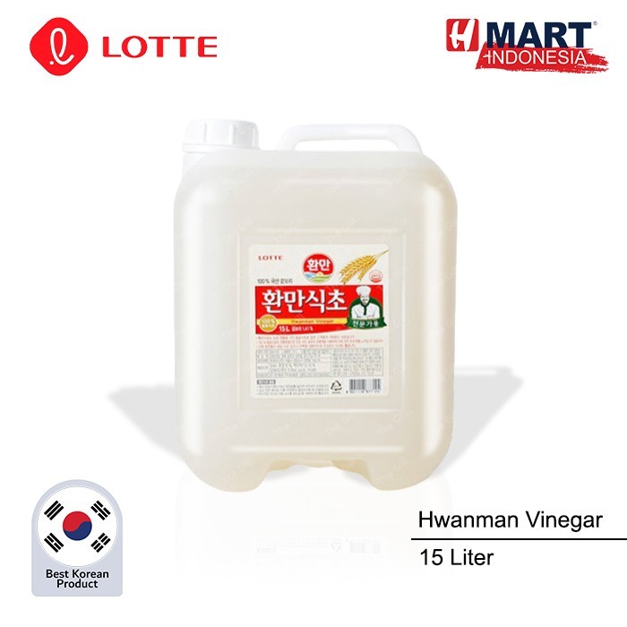 

Lotte Delga Hwanman Vinegar - Cuka Asli Korea 15L