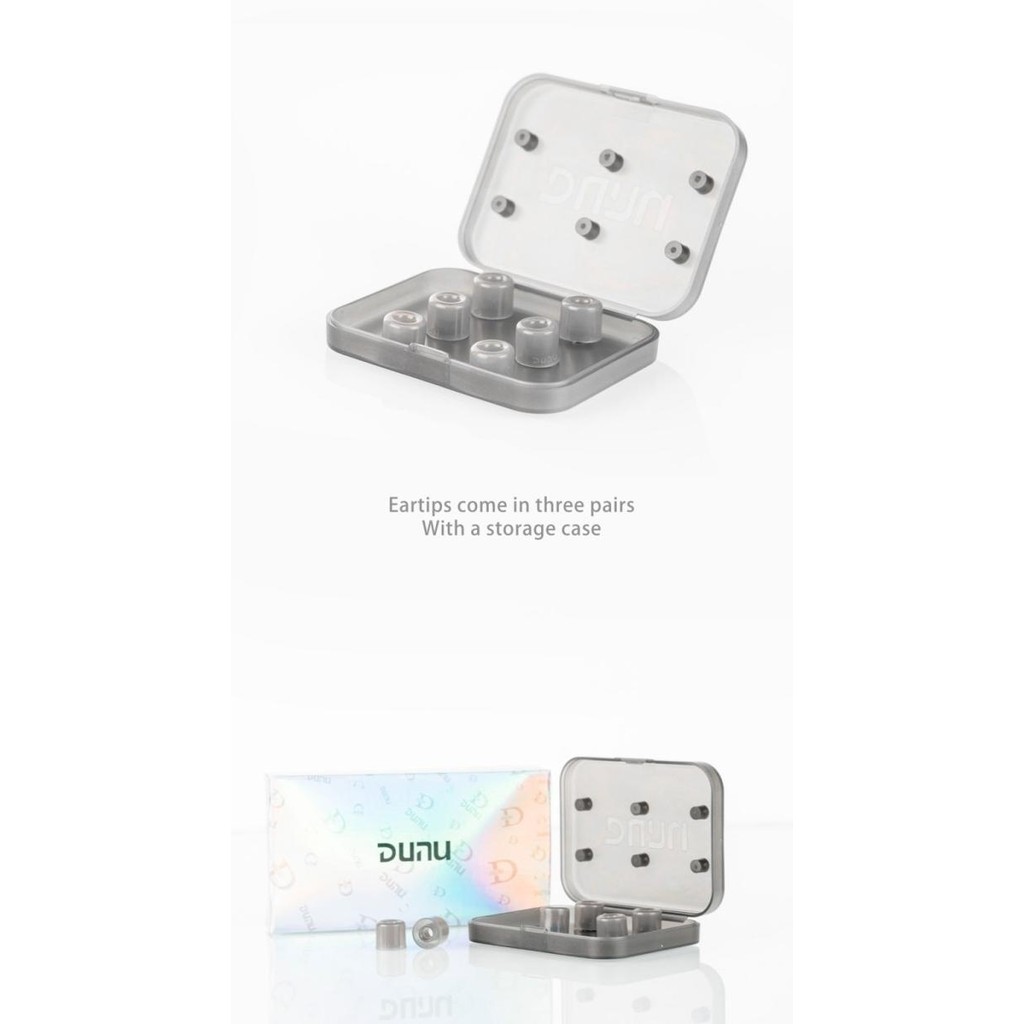 Terkini Dunu S&S (Stage & Studio) Flat Cylindrical Silicone Eartips Dunu Ss