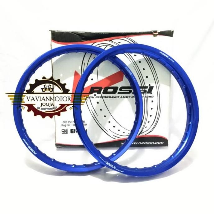 Velg Veleg Peleg Alumunium Rossi Ukuran 140 Ring 17 160 Ring 17 Biru