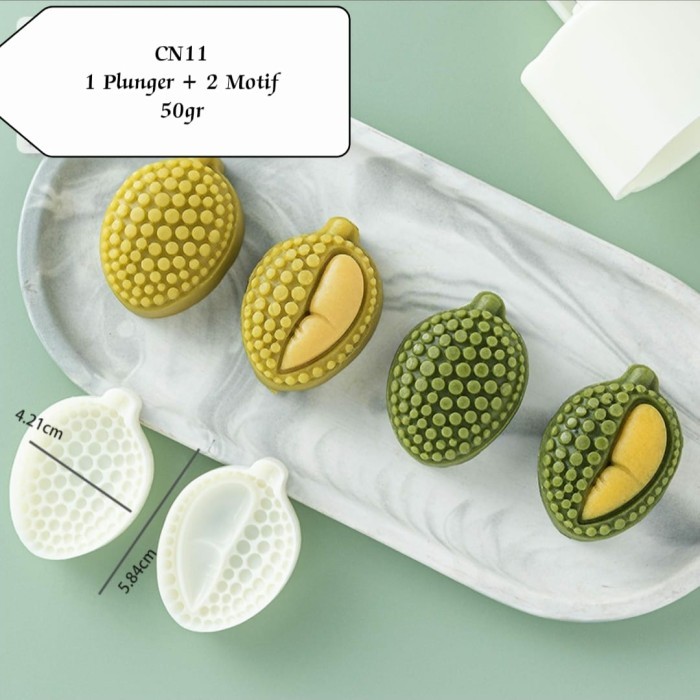 

TERMURAH CETAKAN MOONCAKE 50GR CN11 CETAKAN DURIAN CETAKAN NASTAR KUE KERING