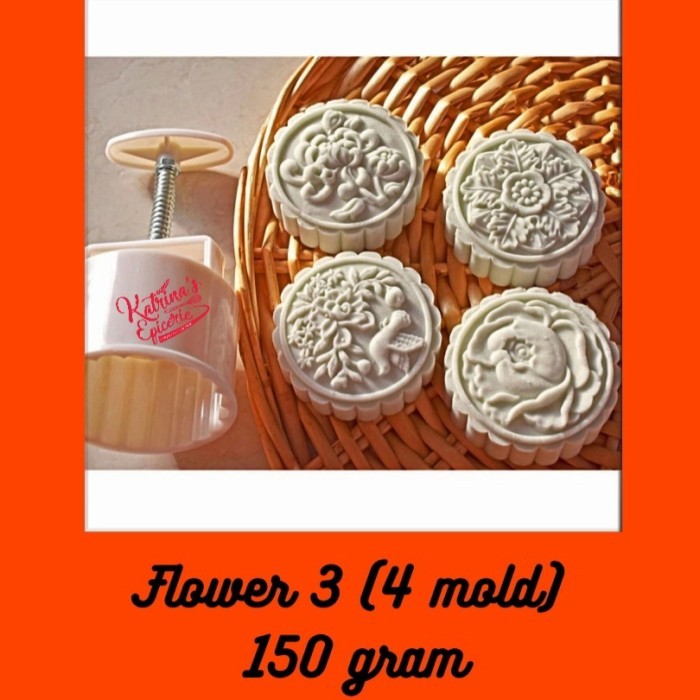 

TERLARIS CETAKAN MOONCAKE FLOWER TERATAI ROSE 150 GRAM BUNGA MAWAR