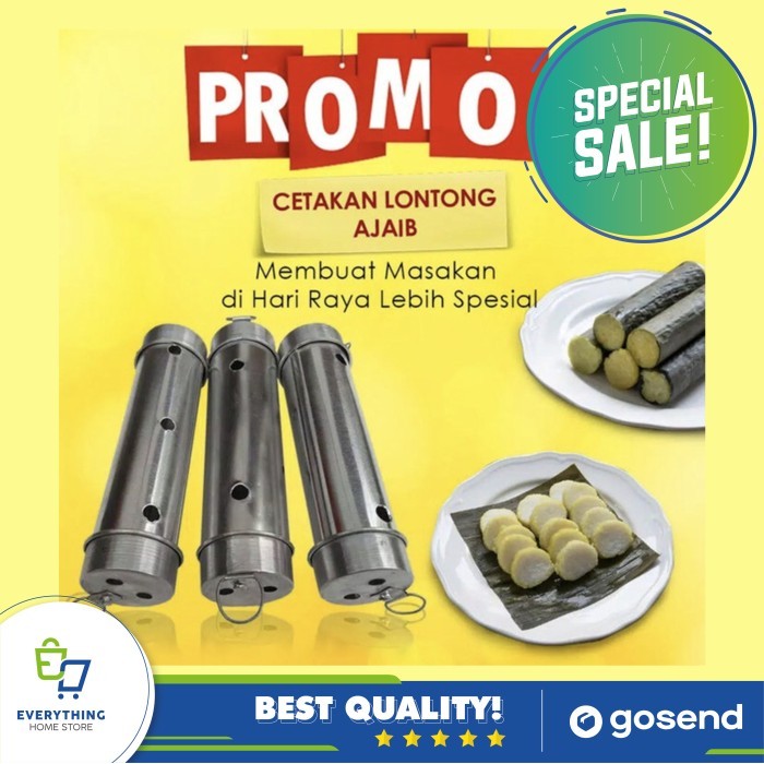 

BEST SELLER CETAKAN LONTONG STAINLESS PREMIUM ANTI KARAT / ISI 12 PCS