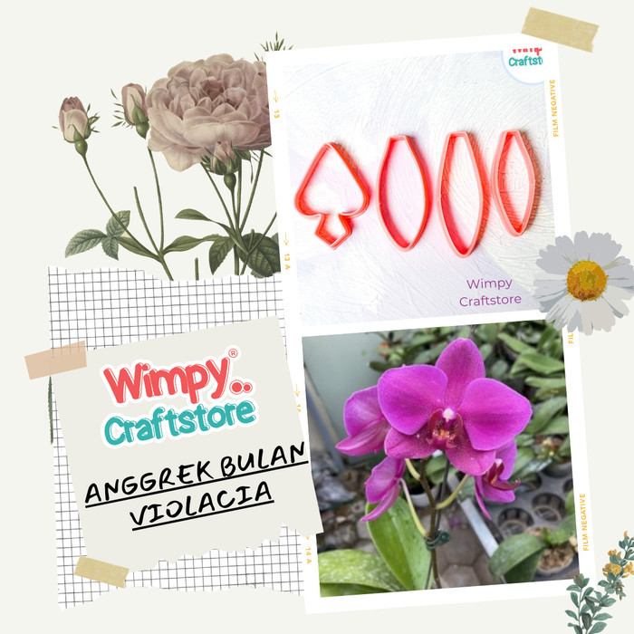 

READY STOCK CETAKAN CUTTER BUNGA ANGGREK BULAN VIOLACIA CETAKAN KUE KERING CLAY