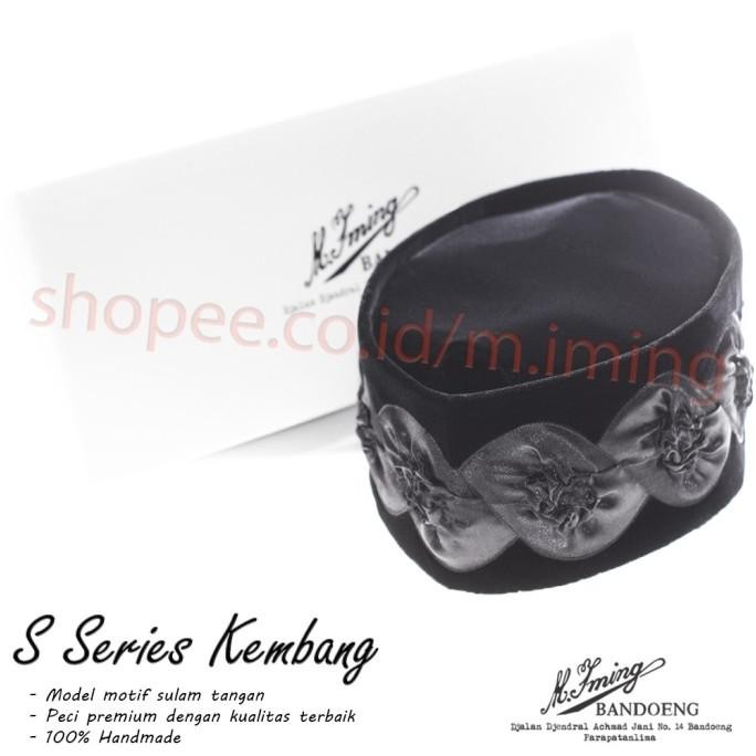 Peci Kembang Hitam Seri S Ventilasi M.iming murah