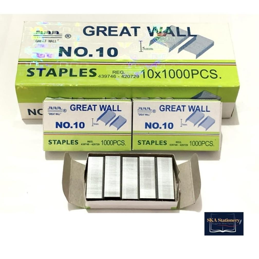 

Flash Sale Refill/Isi Staples Greatwall no 10 ORI (Pak)