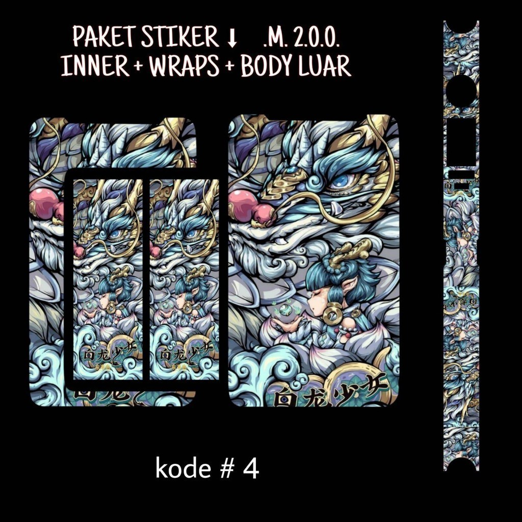 

Terlaris Centaurus M200 Sepaket Garskin Stiker Custom Case Laminasi Tebal COD