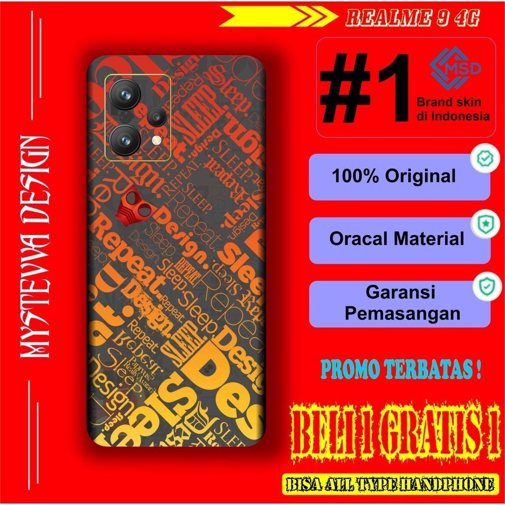 

Terlaris Realme 8 Garskin Stiker Custom Case Laminasi Tebal COD