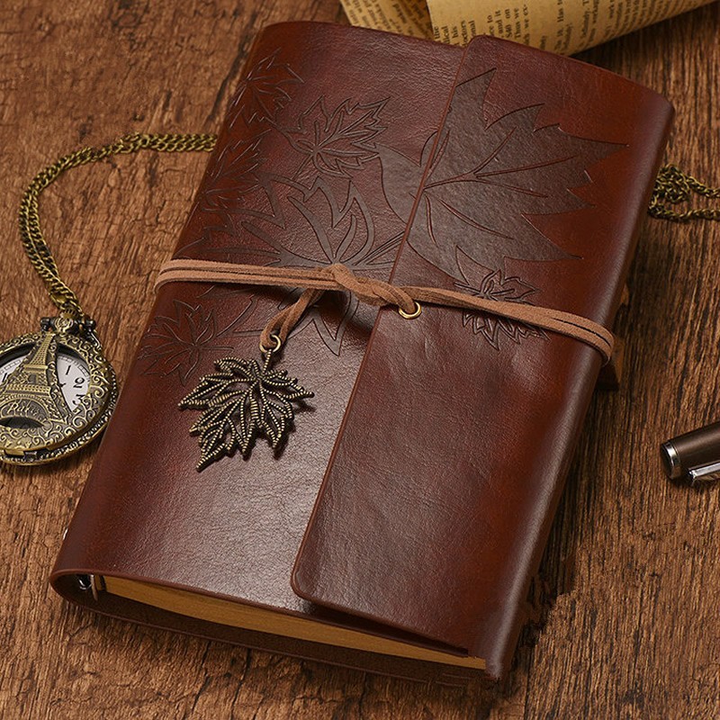 

Toddi AIMEE Buku Catatan Binder Notebook Cover Kulit Vintage Maple - AM-16