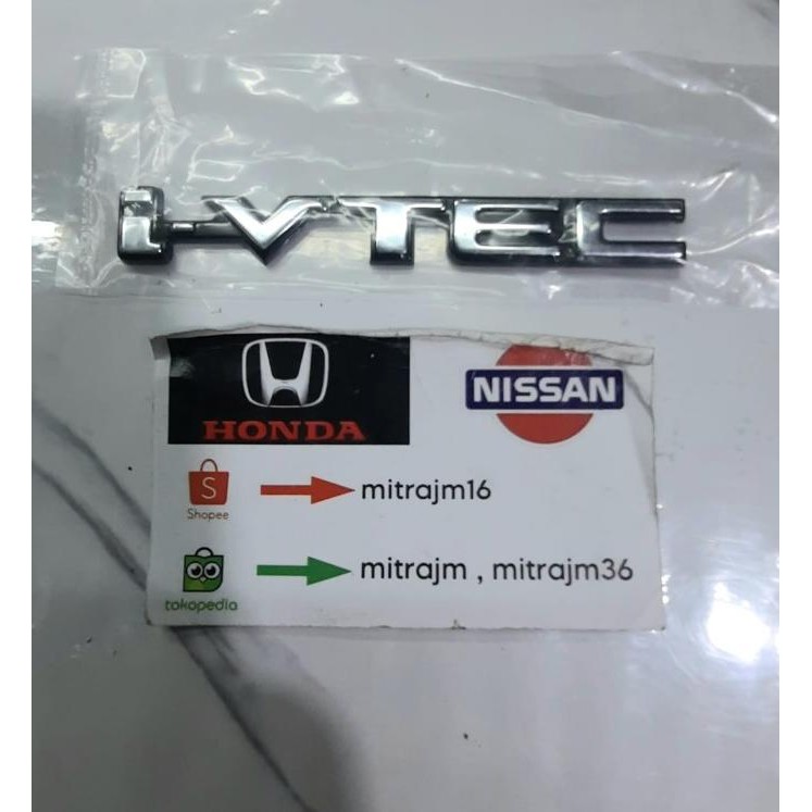 Emblem Ivtec Sparkboard Fender Honda Stream Honda Crv Gen2 Termurah Baguss