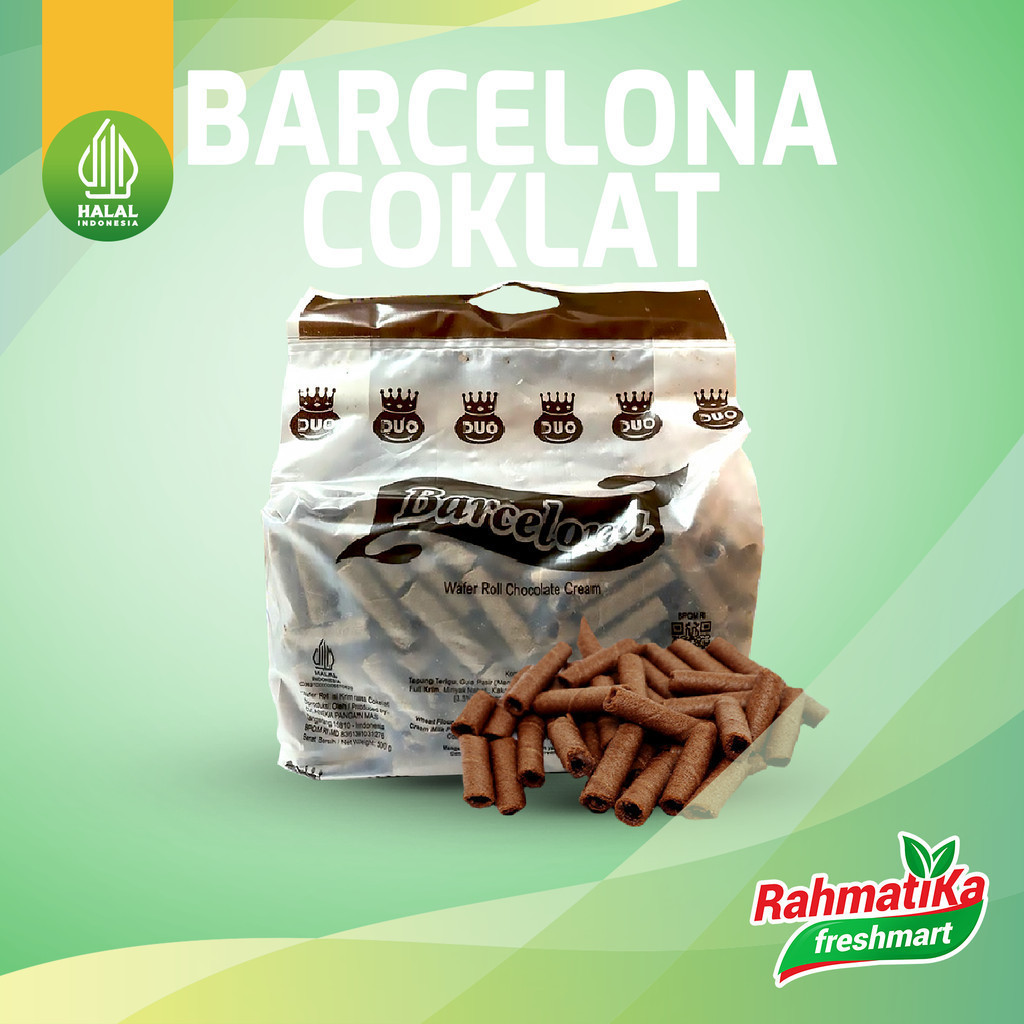 

Barcelona Wafer Roll Rasa Cokelat 500 gr