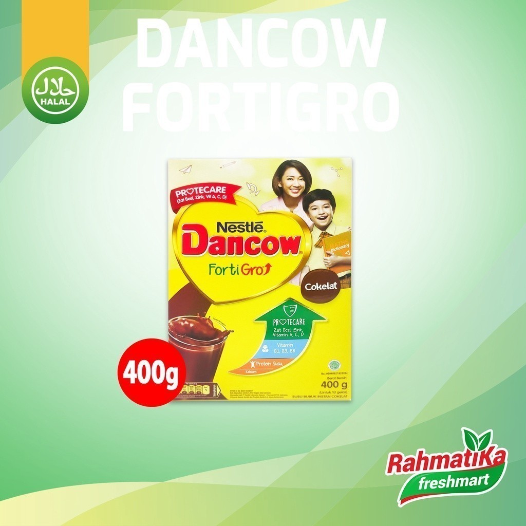 

Nestle Dancow FortiGro Susu Bubuk Susu Anak Cokelat 400 gram