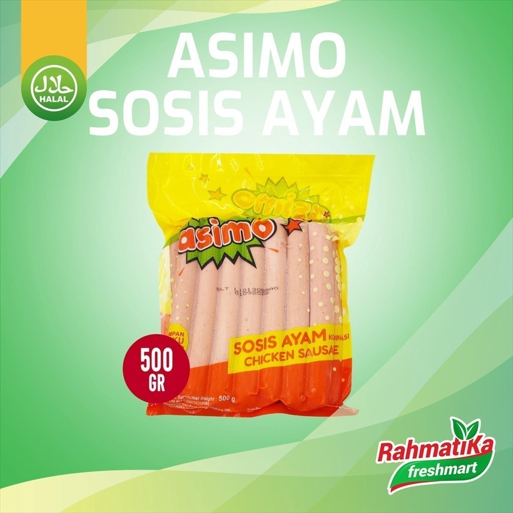 

Asimo Chicken Sausage Sosis Ayam 500 gr