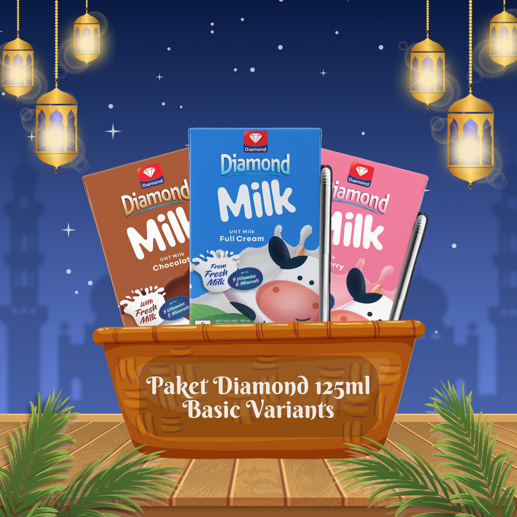 

Diamond Milk Susu UHT 125ml Basic Variants
