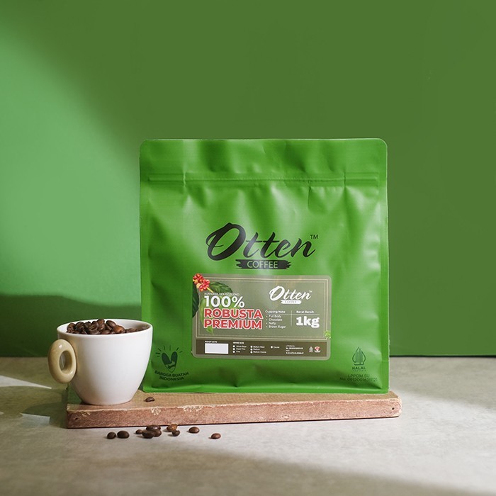 

Biji Bubuk Kopi 100% Full Robusta Premium House Blend 1Kg Coffee