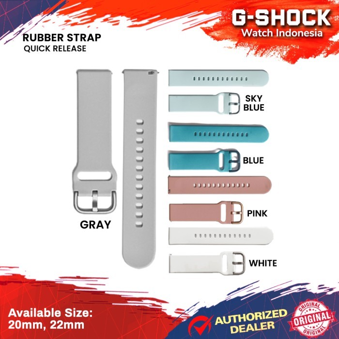 Tali Karet Jam Tangan 20Mm / Rubber Strap Premium Quality / Strap 20Mm