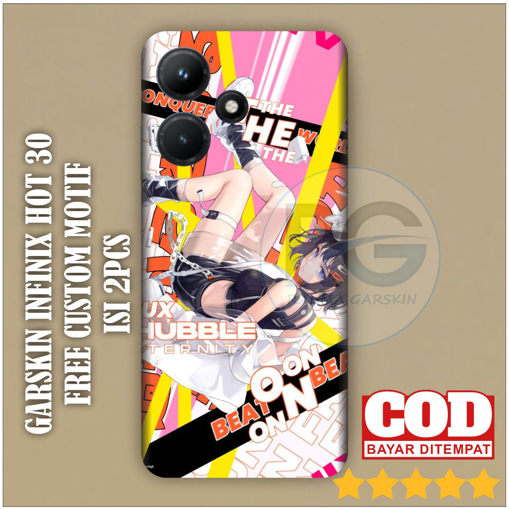 

Terlaris Infinix Hot 30 Garskin Stiker Custom Case Laminasi Tebal COD