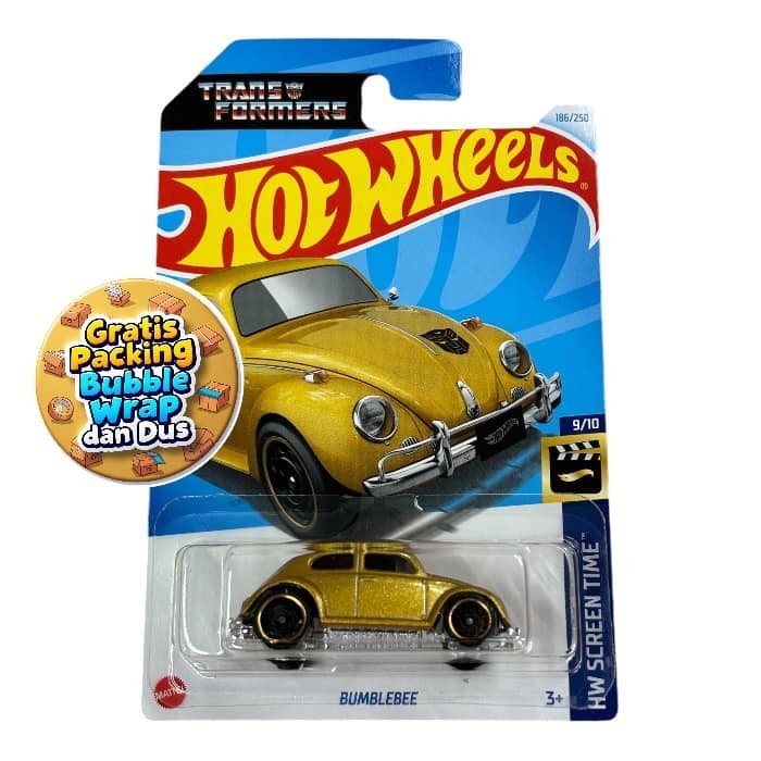 HOTWHEELS TRANSFORMERS BUMBLEBEE GOLD LOT Q 2024