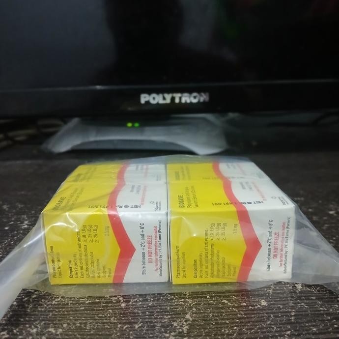 TERJAMIN ASLI SERUM ANTI BISA ULAR SEPERTI ABU isi 5ml