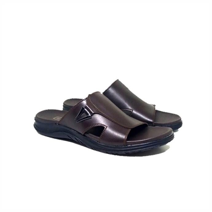 Sandal Selop Casual Pria Kulit Asli 100% ORIGINAL | Ukuran Besar & Kecil 39-48 | Sendal Bapak-Bapak 