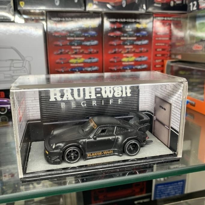 HOTWHEELS PREMIUM SILHOUETTES RWB PORSCHE 930 HITAM BLACK LOOSE