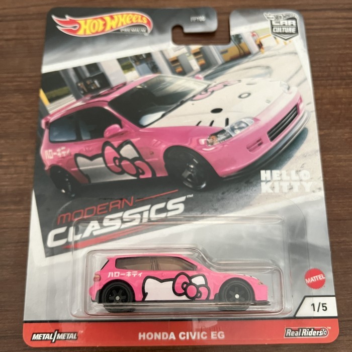 (READY) HOTWHEELS HONDA CIVIC EG HELLO KITTY PREMIUM RARE