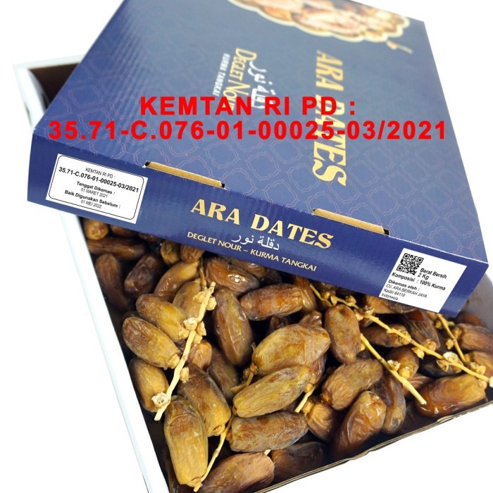 

Kurma Tunisia Tangkai 2Kg Ara Dates Kemtan Premium Kurma Super Premium