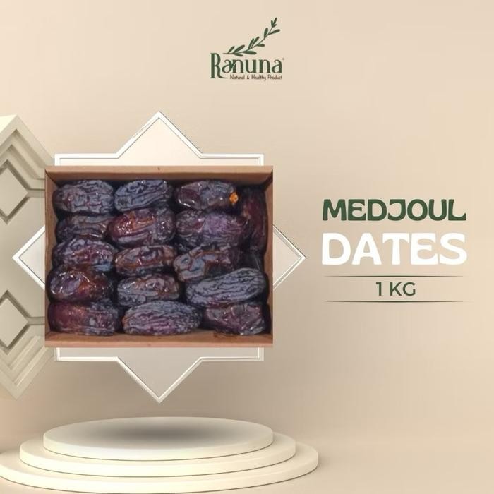 

Kurma Medjoul Palestin Raruna Palestine Kurma Jumbo Kemasan Dus 1Kg Organik Premium Makanan Kering
